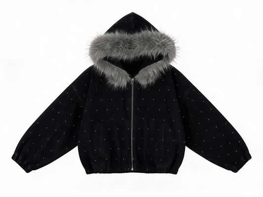 YONDER - Black Rhinestone Jacket