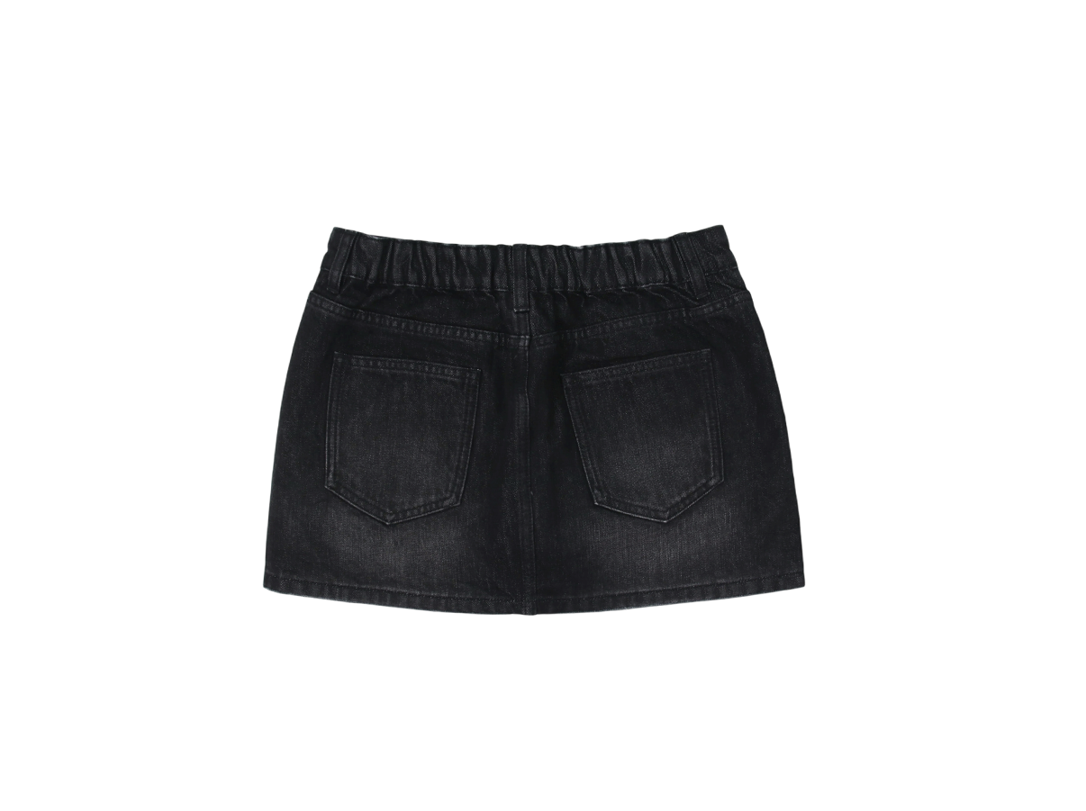 Yonder - Black Rhinestone Mini Skirt with build-in shorts (Kids)