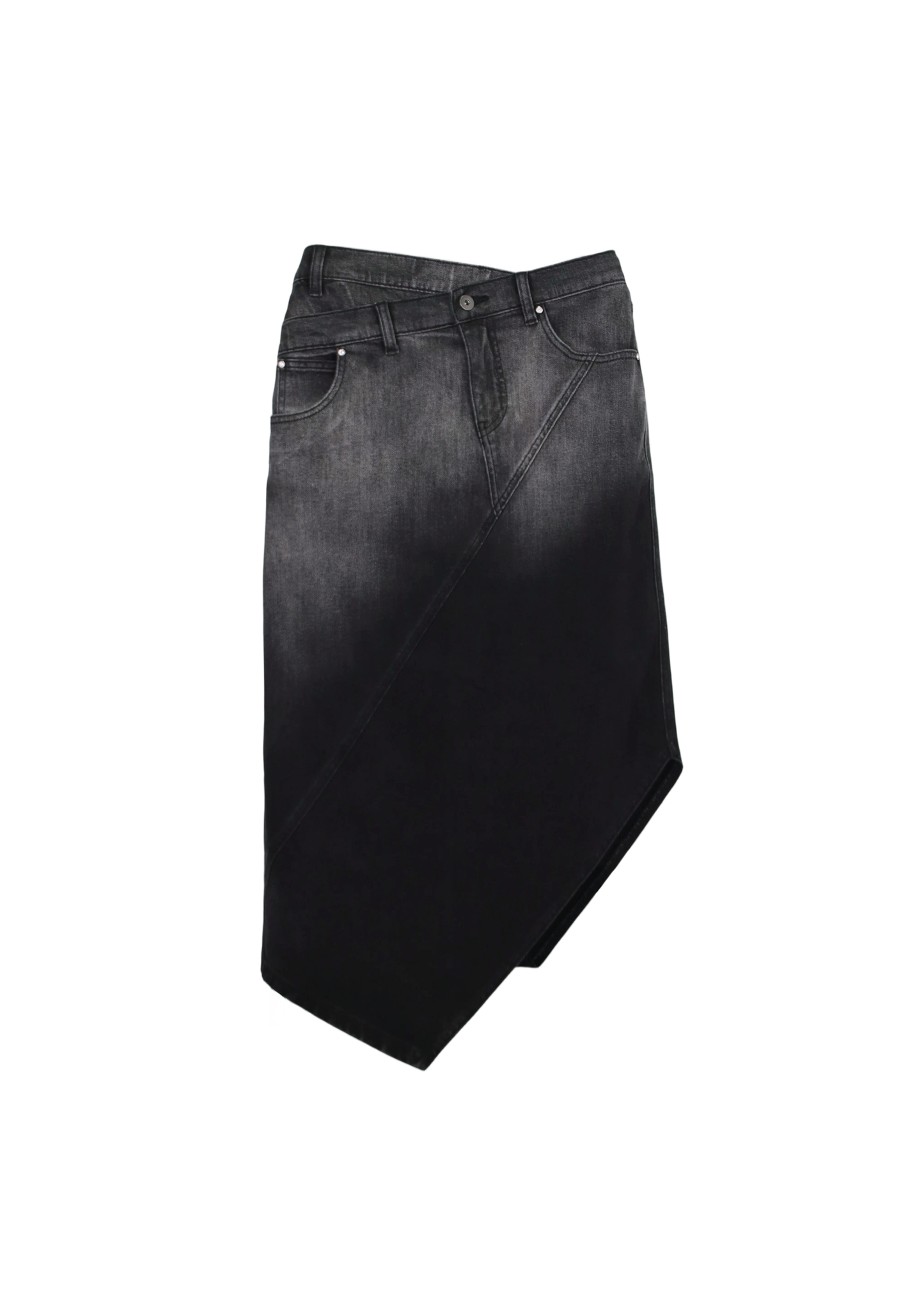 Yonder - Black and Gray Ombre Skirt