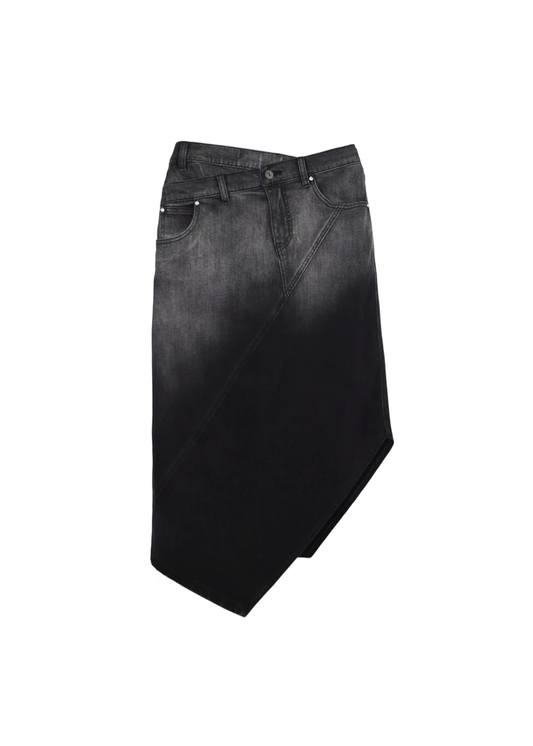 YONDER - Black and Gray Ombre Skirt