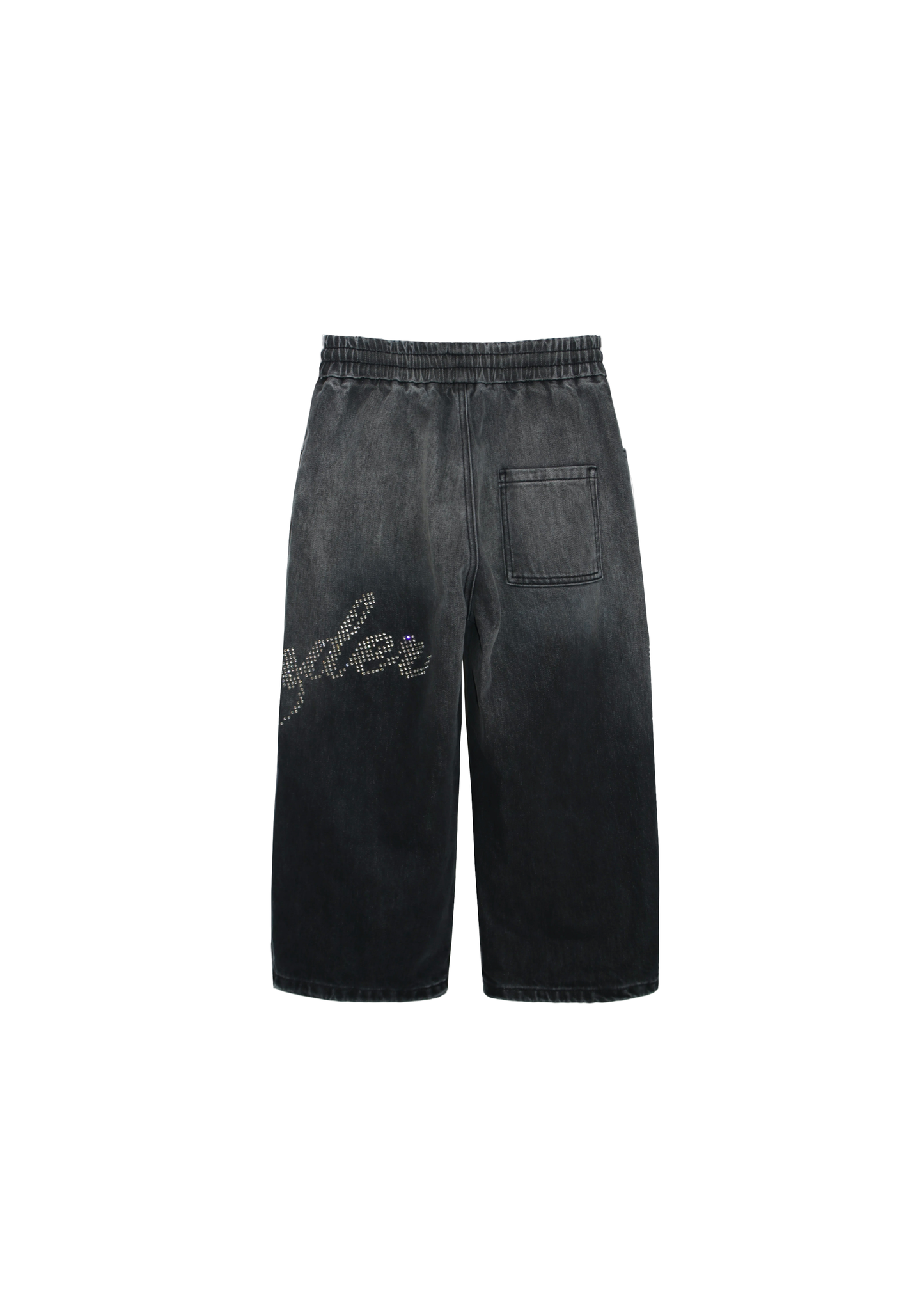 Yonder - Black and Gray Rhinestone Denim Pants (Kids)