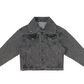 YONDER - Gray Faux Fur Denim Jacket