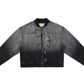 Yonder - Black and Gray Ombre Washed  Denim Jacket