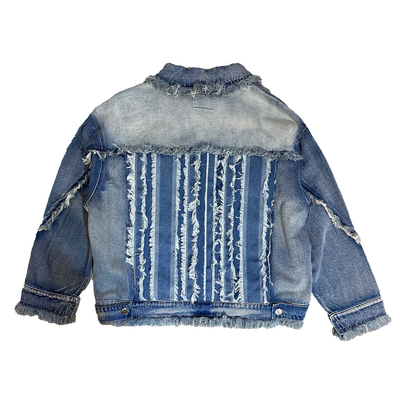 ILLUSTRATE YOUR HEART - STRIPE DENIM JACKET