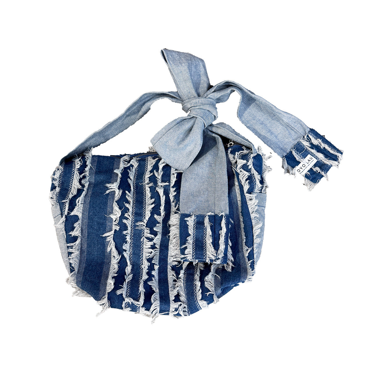ILLUSTRATE YOUR HEART - STRIPE DENIM 2-WAY BAG