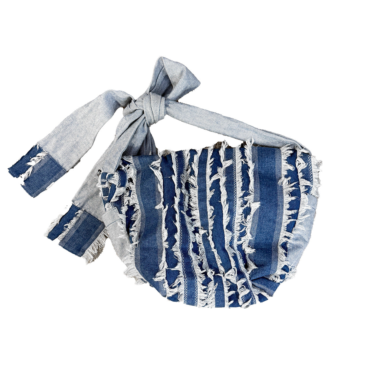 ILLUSTRATE YOUR HEART - STRIPE DENIM 2-WAY BAG
