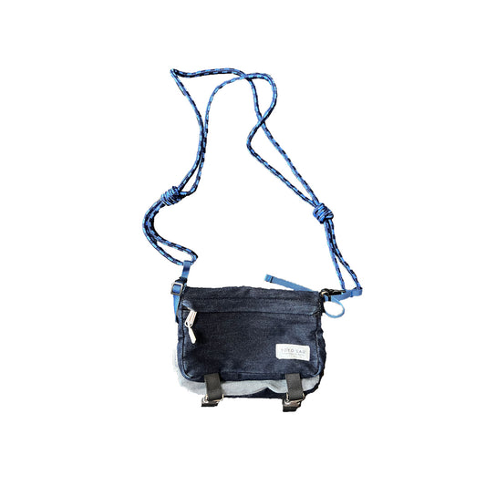 DEBRICS - DENIM 2-WAY MULTI-POCKETS SHOULDER BAG
