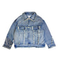 ILLUSTRATE YOUR HEART - STRIPE DENIM JACKET
