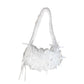 ILLUSTRATE YOUR HEART - RIBBON SHEER SANTIN SHOULDER BAG