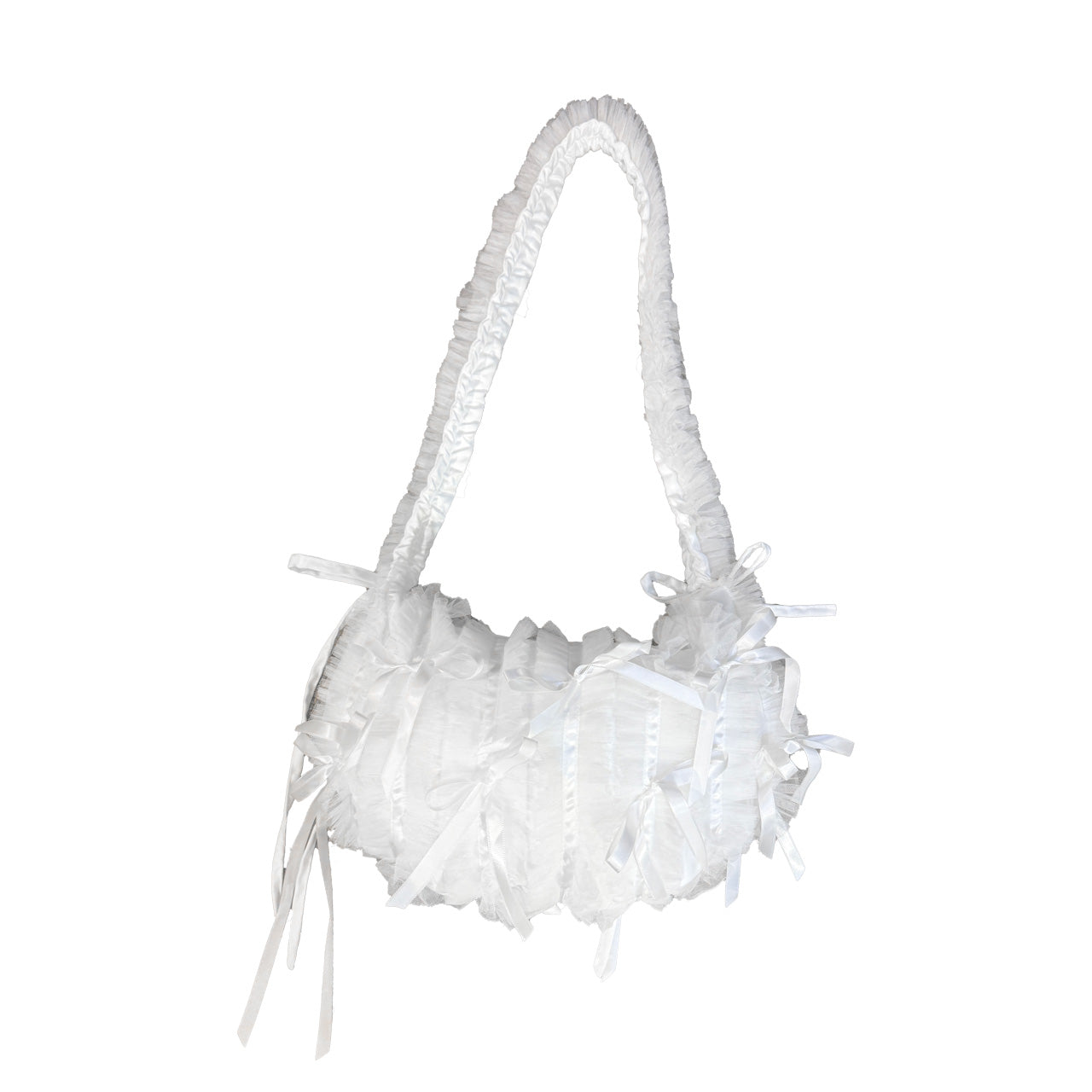 ILLUSTRATE YOUR HEART - RIBBON SHEER SANTIN SHOULDER BAG