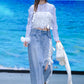 ILLUSTRATE YOUR HEART - RIBBON DENIM SKIRT (PRE-ORDER ITEM)